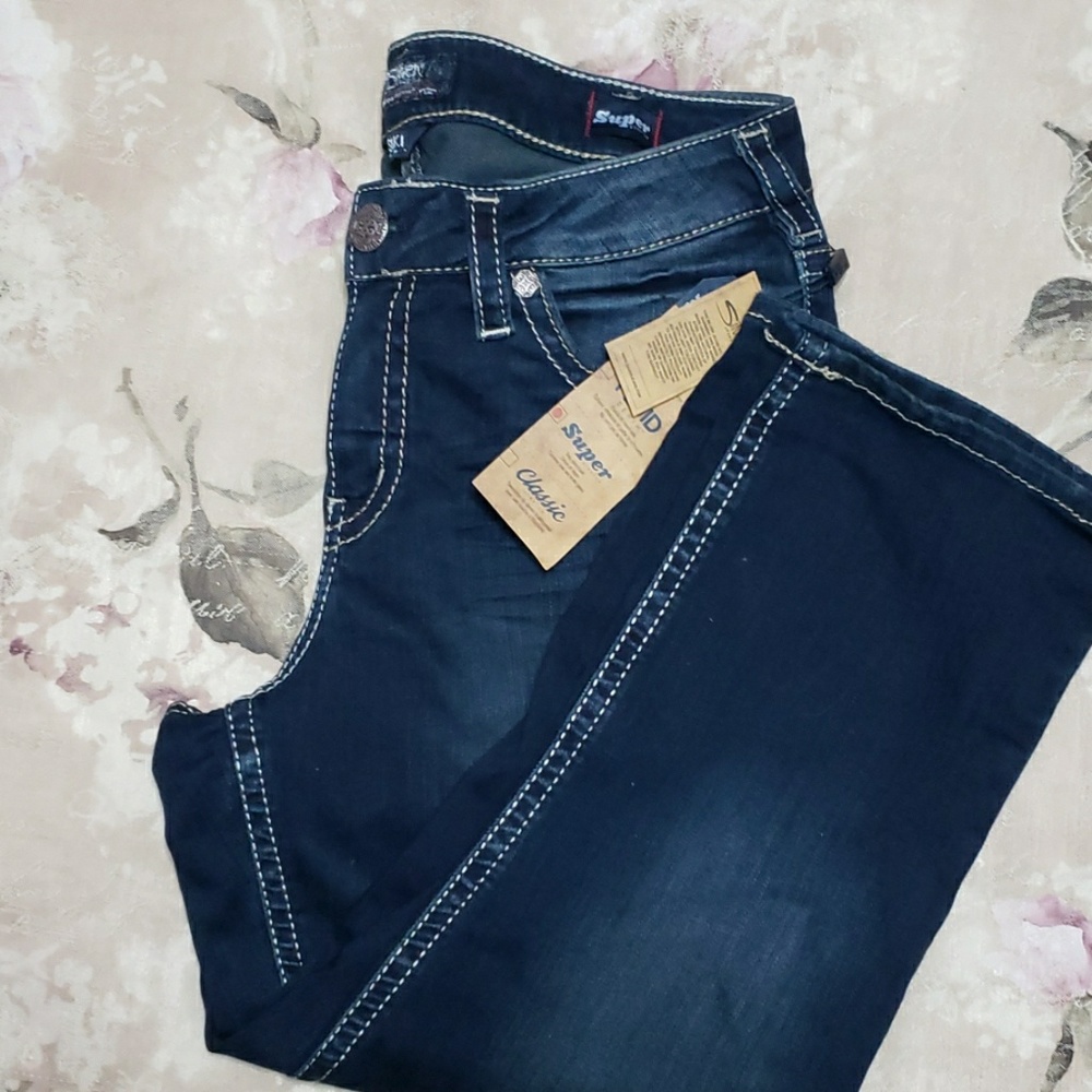 Silver Suki Super Strech Capri
